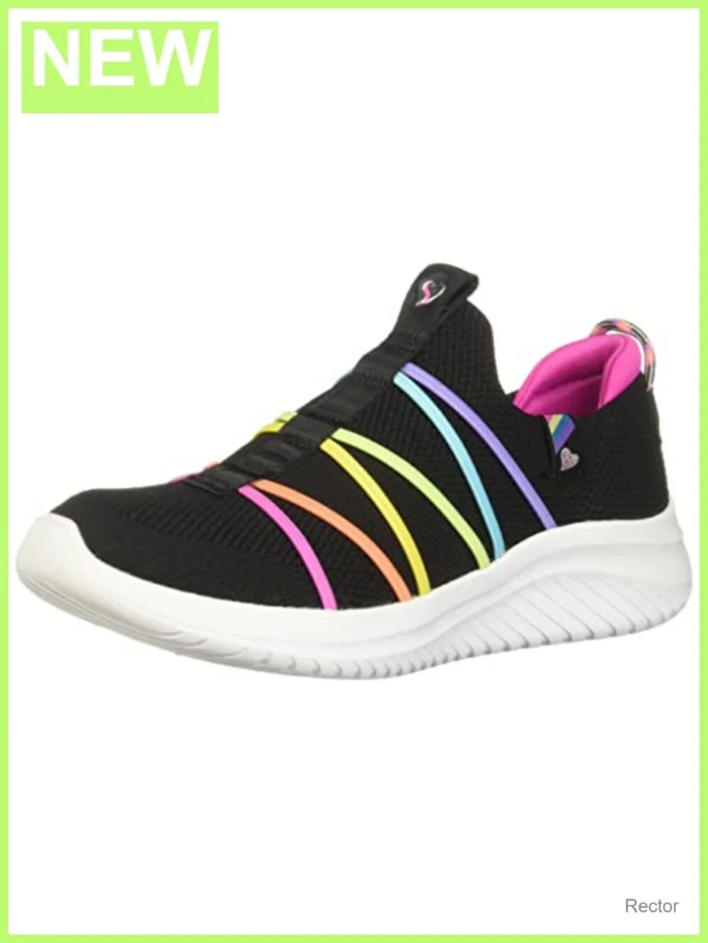 Girls Ultra Flex 3.0 Sneakers Stretch Fit Memory Foam Slip-On Athletic Shoes